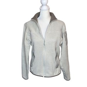 Arc'teryx Light Grey/Cream Full Zip Fleece Covert Cardigan Jacket